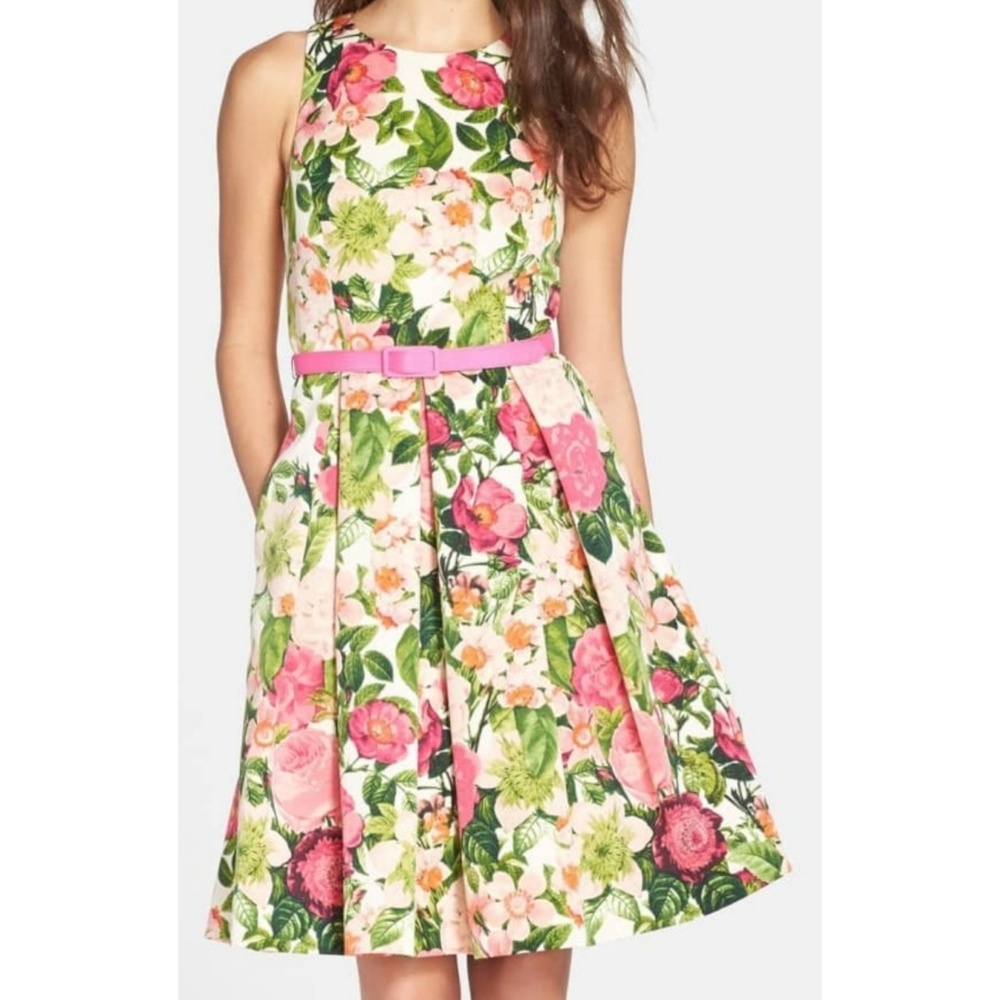 Eliza J Belted Dress